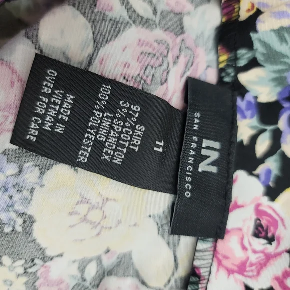 I.N. San Francisco, Floral Print Skirt - Picture 8 of 10